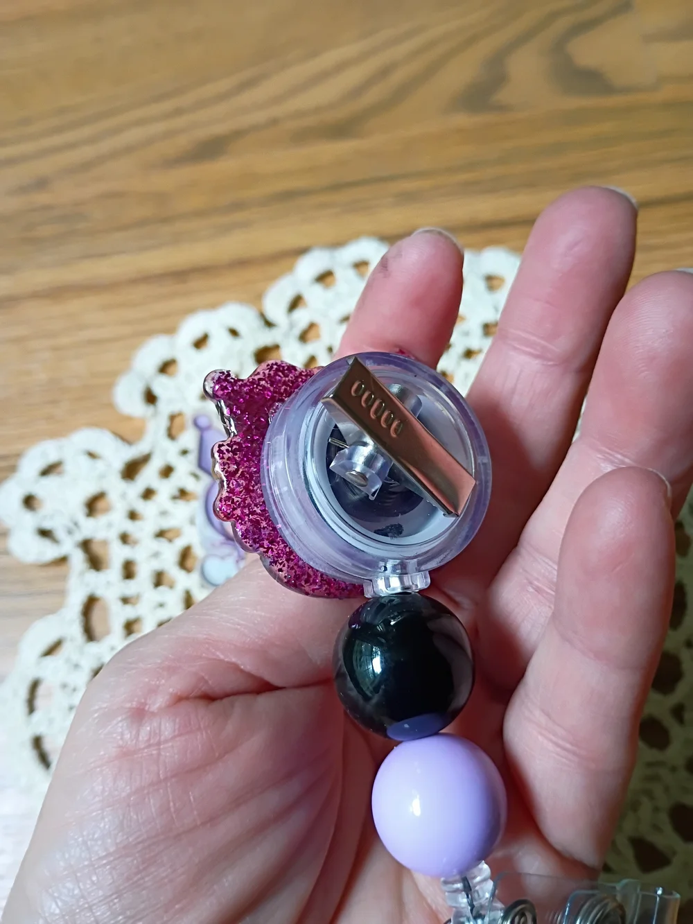 Kuromi  Badge Reel Key & Card Holder